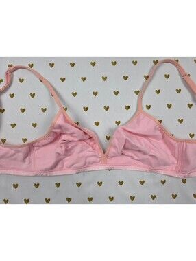 Victorias Secret Vintage Cotton 34C Lightly Lined Lounge bra PINK